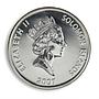 Solomon Islands 5 dollars Year of Pig Red Lunar Calendar silver coin 2007