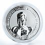 Cambodia 3000 riels Lunar Calendar Year of the Dog Borzaya silver coin 2006