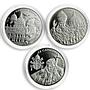 Malta set of 9 coins 10 liras Pope John Paul II CuNi proof 2005