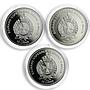 Malta set of 9 coins 10 liras Pope John Paul II CuNi proof 2005