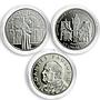 Malta set of 9 coins 10 liras Pope John Paul II CuNi proof 2005
