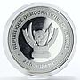 Congo 240 francs Year of the Goat Happy colored silver coin 2015