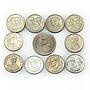 Thailand 2 baht set of 43 coins
