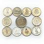 Thailand 2 baht set of 43 coins