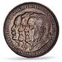 Germany Ferdinand Zeppelin Flight Eckener Durr SP64 PCGS copper medal 1929