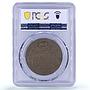 Germany Third Reich Hindenburg Hitler Politics Matte SP65 PCGS bronze medal 1933