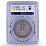 Germany Third Reich Arisen Empire Hitler Politics SP61 PCGS silver medal 1938