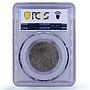 Philippines 50 centavos King Alfonso XII Coinage XF45 PCGS silver coin 1884
