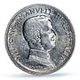 Italy 2 lire King Victor Emmanuel III Coinage KM-55 AU58 PCGS silver coin 1916