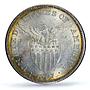 Philippines 1 peso US Decimal Coinage Small Type MS61 PCGS silver coin 1907-S