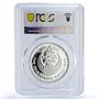 Egypt 5 pounds Barcelona Olympic Games Fencing PR69 PCGS silver coin 1992