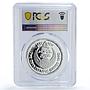 Egypt 5 pounds Barcelona Olympic Games Wrestling PR69 PCGS silver coin 1992