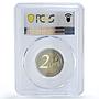 France 2 euro Paris Olympic Games Eiffel Tower Reverse PR70 PCGS coin 2024