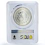 Mexico 1 onza Libertad Angel of Independence MS67 PCGS silver coin 1985