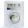 Zealand King Edward VIII Crown Hearn Patterns 1936 PL66 PCGS silver medal 1984