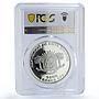 Ivory Coast 1000 francs Prehistoric Animals Smilodon Tiger PR70 PCGS coin 2011