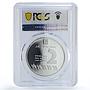 Israel 2 sheqalim UNESCO Heritage Avdat Route Camels PR69 PCGS silver coin 2015