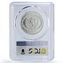Mexico 2 pesos Precolombina Disco Muerte Death Disc MS69 PCGS silver coin 1997