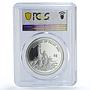Palau 5 dollars Marine Life Protection Turtle Fauna PR70 PCGS silver coin 2004