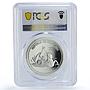 Palau 5 dollars Marine Life Protection Dolphin Fauna PR70 PCGS silver coin 2004