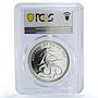 Palau 5 dollars Marine Life Protection Hammerhead Shark PR69 PCGS Ag coin 2010