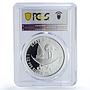 Qatar 10 riyals 15th Asian Games Aquatics Colored PR70 PCGS silver coin 2006