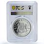 Somalia 1000 shillings African Wildlife Elephant MS69 PCGS silver coin 2006