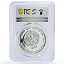 Artsakh Karabakh 25000 dram Poet Grigor Narekatsi PR69 PCGS silver coin 1998