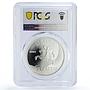 Lithuania 50 litu Athens Olympic Games Cycling Cyclist PR70 PCGS Ag coin 2003