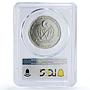 Saharawi 100 pesetas Barcelona Olympic Games Equestrian MS69 PCGS coin 1991