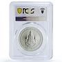 Thailand 600 baht Queen Sirikit 72th Birthday MS69 PCGS silver coin 2004