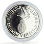Argentina 1 peso United Nations UN Logo 50th Anniversary proof silver coin 1995