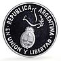 Argentina 1 peso United Nations UN Logo 50th Anniversary proof silver coin 1995