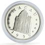 China Macau 100 patacas Lunar Calendar Year of the Rat Mouse silver coin 1996