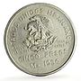 Mexico 5 pesos Southeastern Railroad Railway Opening Train silver coin 1950