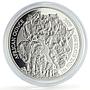 Rwanda 50 francs African Ounce Wildlife Elephants Fauna proof silver coin 2009