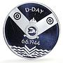 Slovakia 200 korun D-Day Normandy Landings Plane Aviation proof silver coin 1994