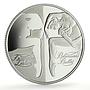 Belarus 20 roubles History Culture Ballet Dancer proof silver coin 2007