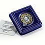 Transnistria 3 roubles Zodiac Aquarius Epoch 21th Century Gilt silver coin 2007