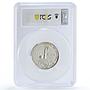 Mexico Football World Cup Juego Pelota Grove-1082a SP67 PCGS silver medal 1970