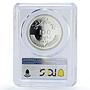Pakistan 100 rupees Poet Mohammad Iqbal Literature MS66 PCGS silver coin 1977