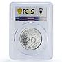 Switzerland 20 francs Writer Johanna Spyri Literature MS69 PCGS silver coin 2001