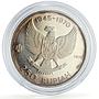 Indonesia 250 rupiah Independence Manjusri Statue KM-24 proof silver coin 1970