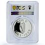 Ireland 1 pound punt United Nations UN Logo Dove PR69 PCGS silver coin 1995