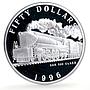 Marshall Islands 50 dollars SAR 520 Class Trains Railways proof silver coin 1996