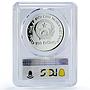 Vietnam 100 dong Prehistoric Rhamphorhynchus Dinosaurs PR69 PCGS Ag coin 1993