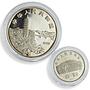 China 10 and 1 yuan Set Mao Zedong 100th Birth CCP Politics proof coins 1993