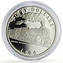 Marshall Islands 50 dollars Royal Hudson Trains Railways proof silver coin 1996