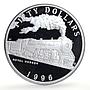 Marshall Islands 50 dollars Royal Hudson Trains Railways proof silver coin 1996