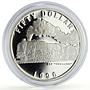 Marshall Islands 50 dollars C62 Swallow Trains Railways proof silver coin 1996